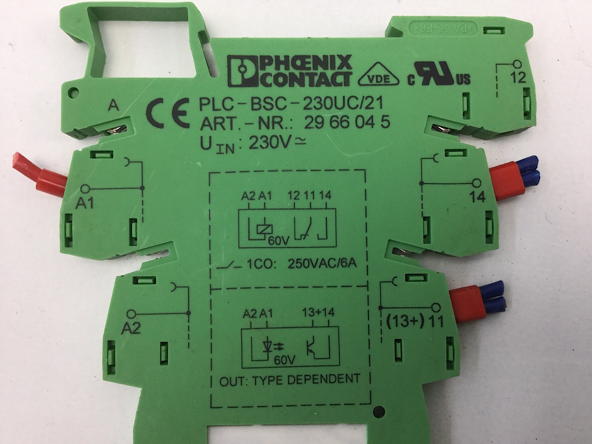 Set Phoenix Contact Div Z B PLC BSC 230UC 21 Relais 230V