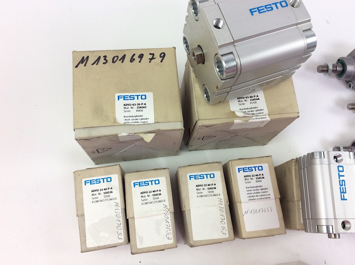 21er Set Div FESTO Z B 5x FESTO Kompaktzylinder ADVU 32 40 P A Mit OVP