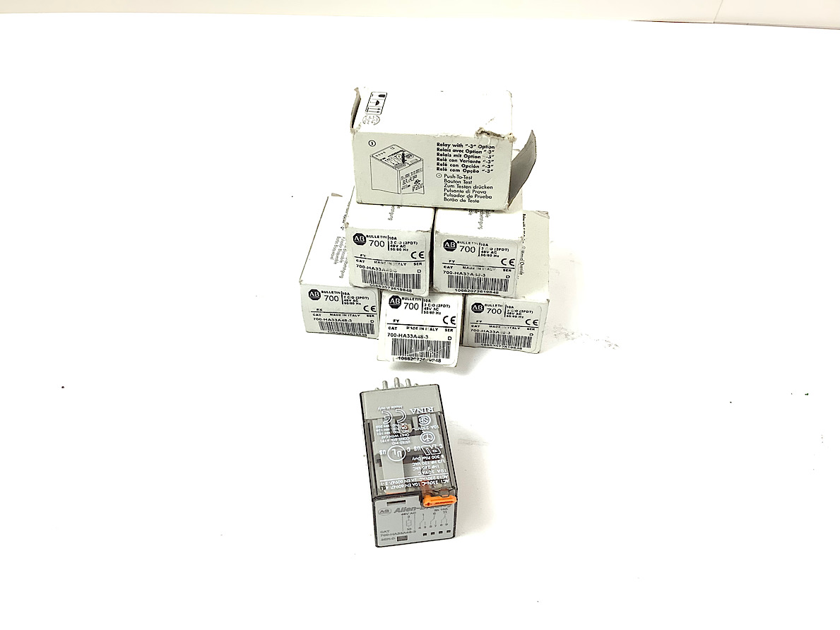 6x Allen Bradley CAT 700 HA33A48 3 SER D Relais In OVP