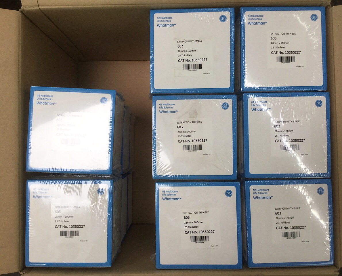 Set 24 Stück Whatman Extraction Thimble 603 28mm x 100 mm (25 Thimbles) Filter