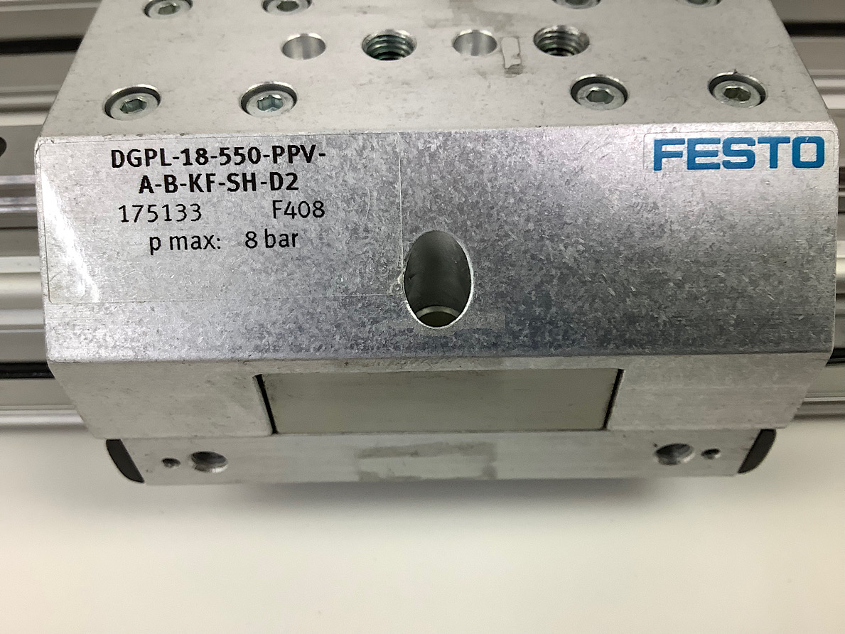 2er SET FESTO Pneumatischer Linearantrieb,1x DGPL-18-550-PPV-A-B-KF-SH-D2