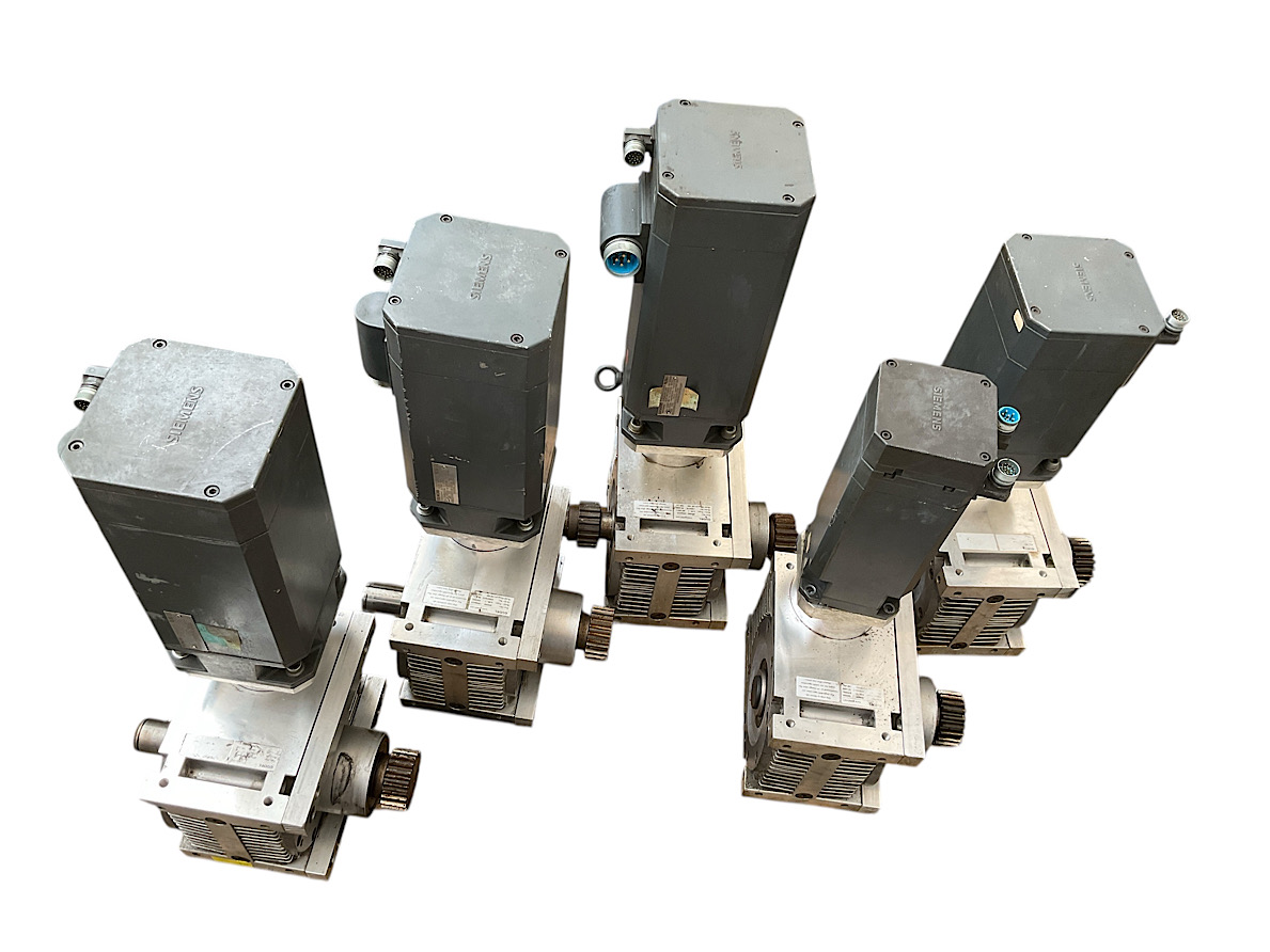 5 Set Siemens Servomotoren Güdel Getriebe 1FT6084-1AF71-3EH1 1FT6086-1AF71-1EH1