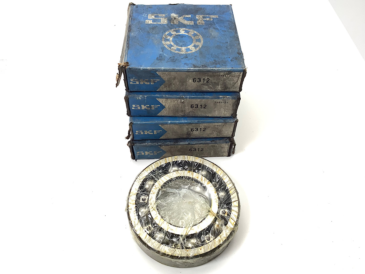 4x SKF 6312 Rillenkugellager Wälzlager