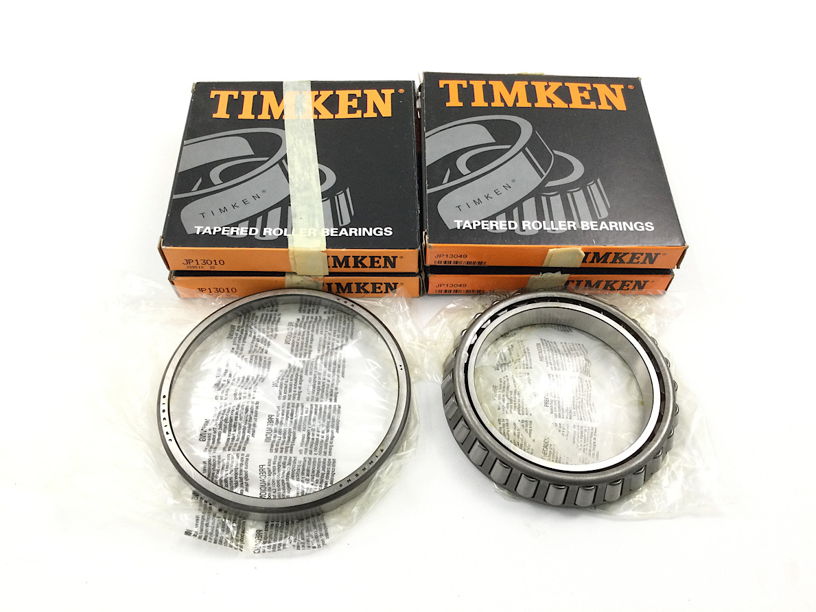 4er Set TIMKEN 2x JP13010 + 2x JP13049 Kegelrollenlager Wälzlager
