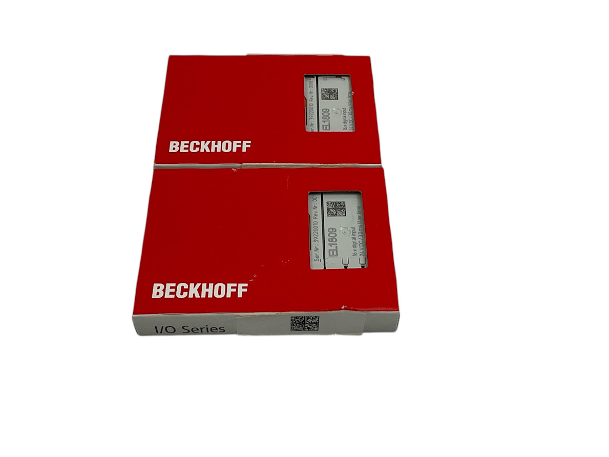 2x Beckhoff EL1809 EtherCAT-Klemme 16 x Digital Input 24VDC OVP