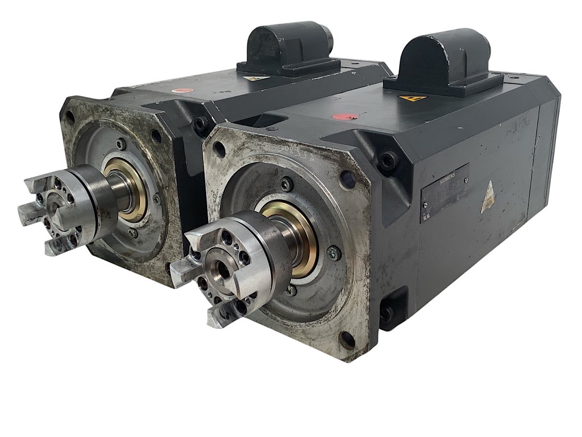 2er Set Siemens Servomotoren 1FT6084-1AF71-3EH1 20Nm 13,2A 7900r/min + Kupplung