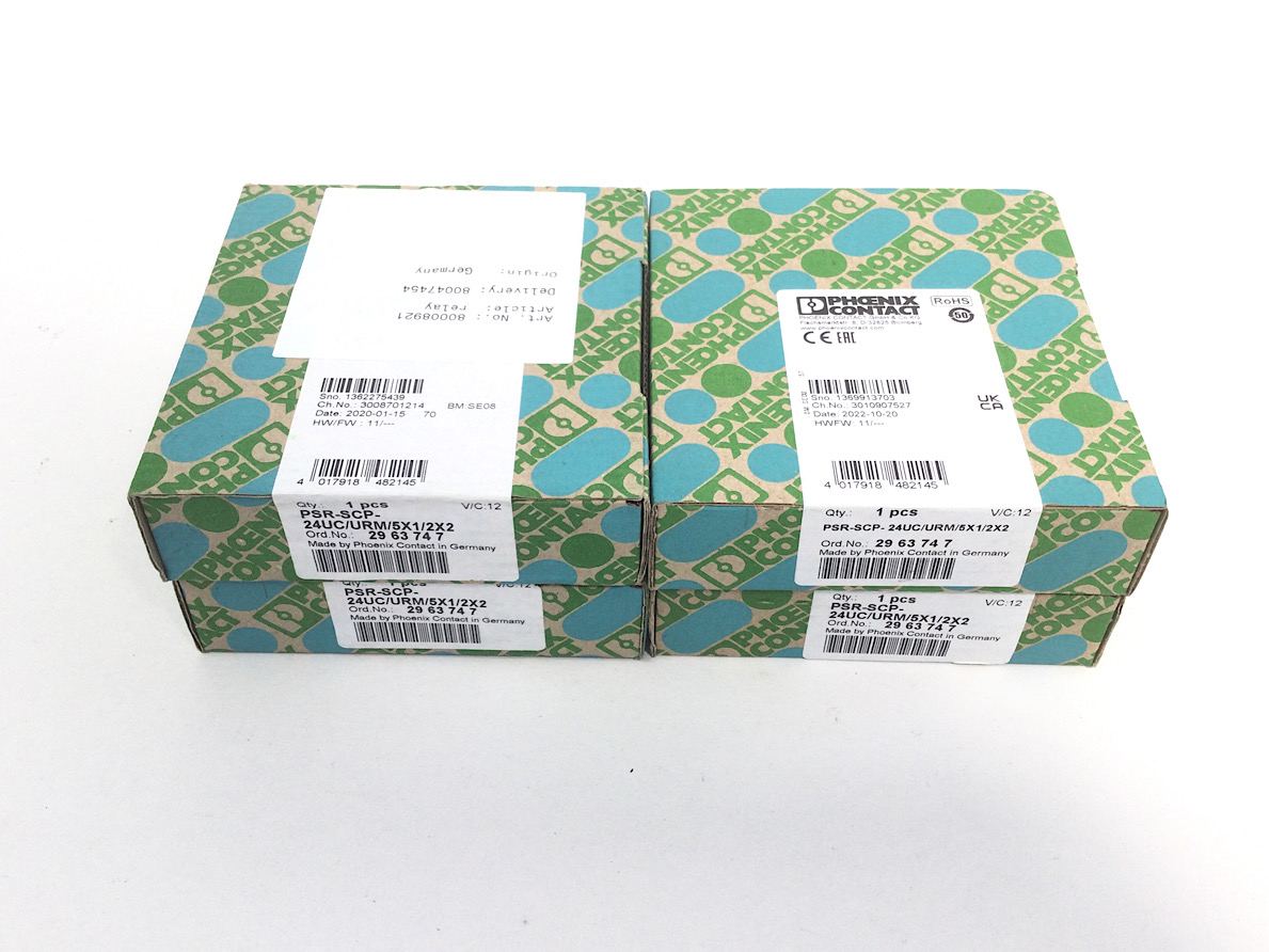 4x Phoenix Contact PSR-SCP-24UC/URM/5X1/2X2 2963747 Sicherheitsrelais OVP